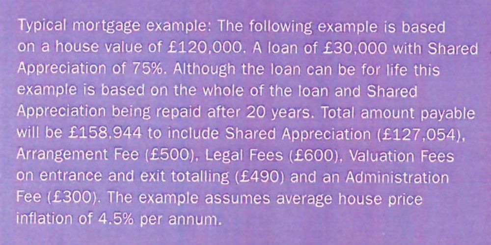 Bank of Scotland Shared Appreciation Mortgage Sales Booklet Example Column 1