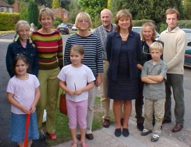 photograph: Lydia, Jennifer, Melanie, Alexa, Jenny, Ralph, Mandy, Sally, Dominic, Nicholas