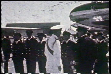 The Duke of Edinburgh meets the Captain of the BOAC Argonaut 'Atalanta' in which he and Princess Elizabeth flew to Nairobi on 1st February 1952.