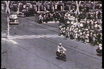 The pavements of Nairobi are filled with people cheering Princess Elizabeth and the Duke of Edinburgh, 2nd February 1952.